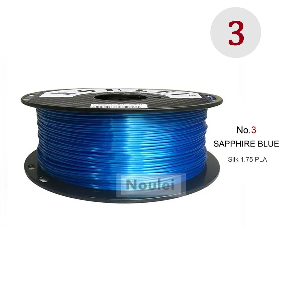 SAPPHIRE BLUE 3d принтер нить шелковая текстура ощущение золота 1 кг шелковистый насыщенный блеск PLA медь Золотое серебро 3d материалы для печати 25 цветов - Цвет: SAPPHIRE BLUE