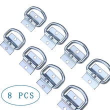 8 шт. автомобильный прицеп аксессуары галстук вниз D Кольцо нагрузки якорь кованые крепления буксировочное Кольцо Якорь трейлер Металл Remolque кольцо трейлеры