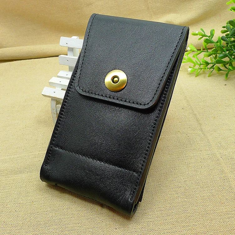 

Apple iphone XR XS Max 6S 7 8 7&8plus 5SE Multifunctional Genuine Leather Cell/Mobile Phone Waist Pack Belt Wallet Pouch Men2102