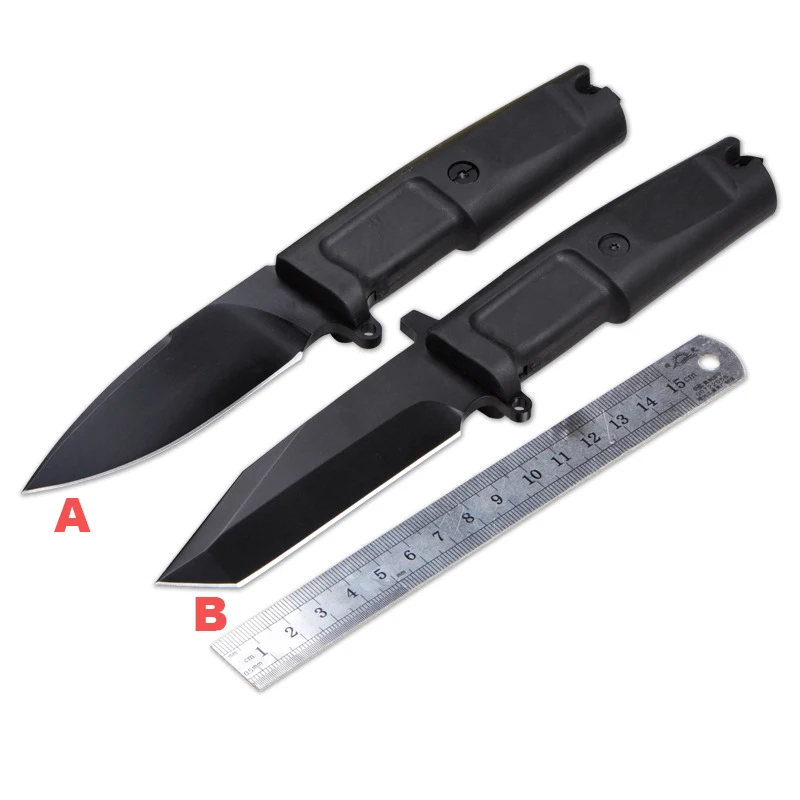 

K9 Fixed Knife 7Cr13Mov Blade Rubber Handle Outdoor Survival Camping Hunting Knife Tactical Utility Multitool Diving Tool Gift