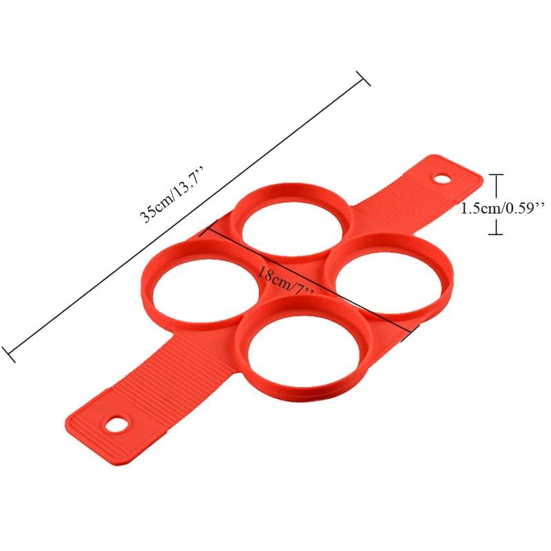 FILBAKE 4 силиконовые полости жареные яйца кольцо блинница 4 отверстия торт выпечки инструменты безопасное использование в духовке