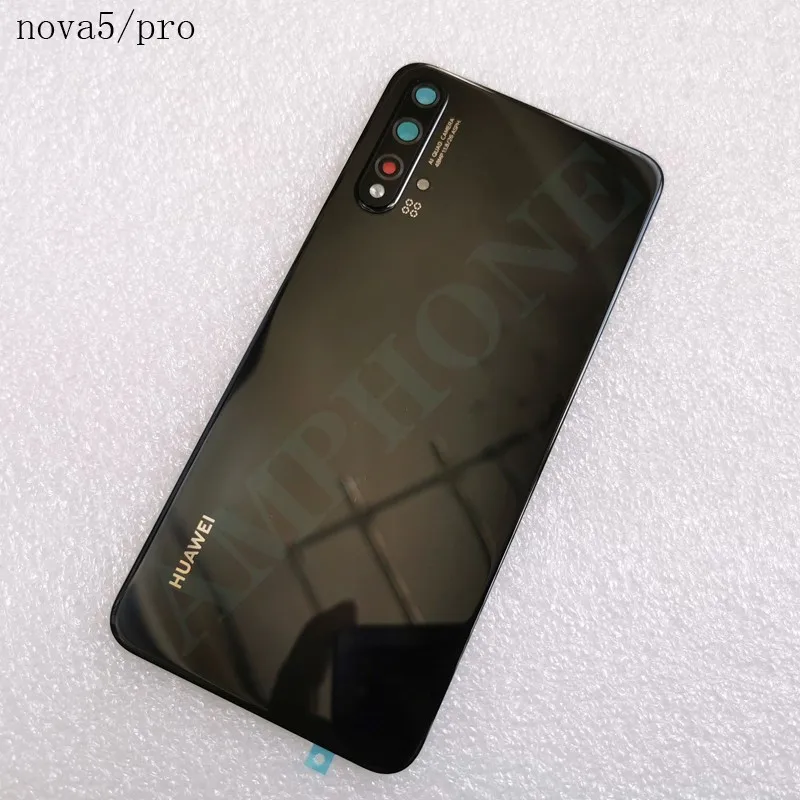 Новая задняя крышка из закаленного стекла 3D для Huawei Nova 5/5 Pro запасные части