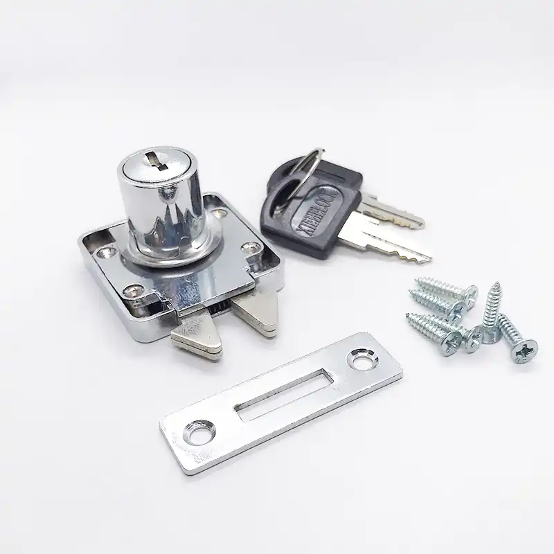 Double Hook Lock Furniture Mailbox Locks Drawer Cabinet Hook Zinc