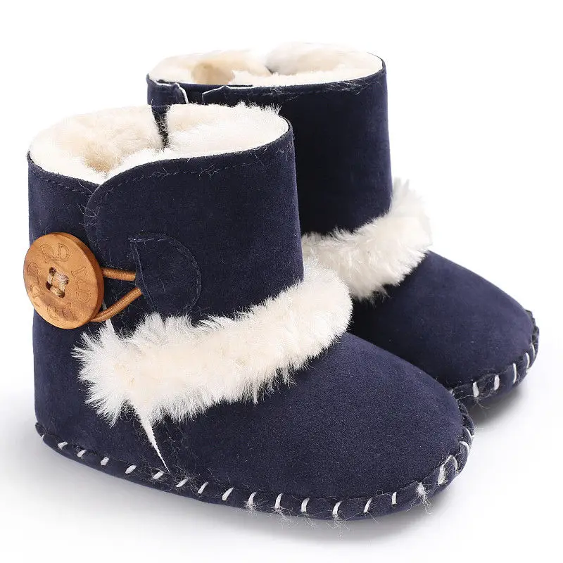Модная новинка; зимняя обувь для новорожденных; для маленьких мальчиков и девочек; Милая прекрасная зимняя теплая обувь с мягкой подошвой; обувь для малышей; обувь унисекс; зимние ботинки для малышей - Цвет: b