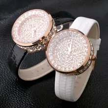 Роскошные шикарные наручные часы модные женские со стразами