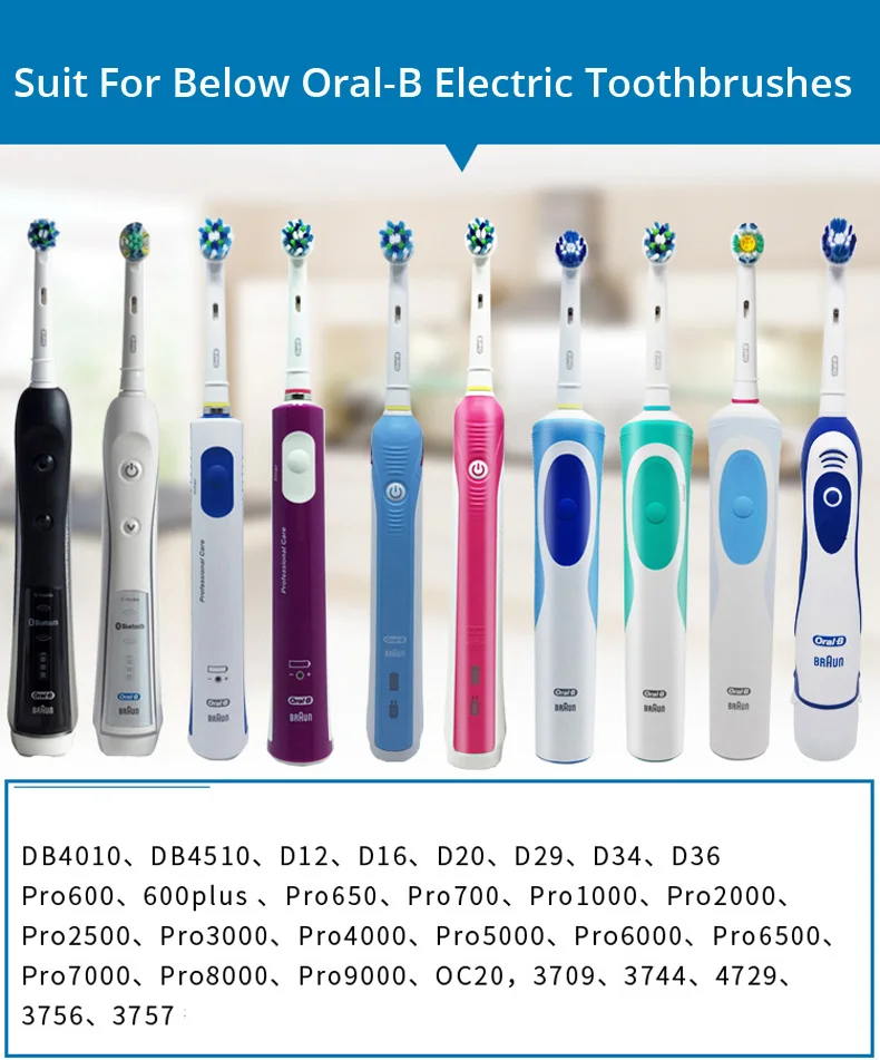 Escova de Dente Profissional para Mancha de Dentes Mancha de Chá Remoção de Sujeira Oral Elétrica Cabeças Substituíveis Eb18 3d b 17 substituíveis eb18 3d, profissional, para mancha de