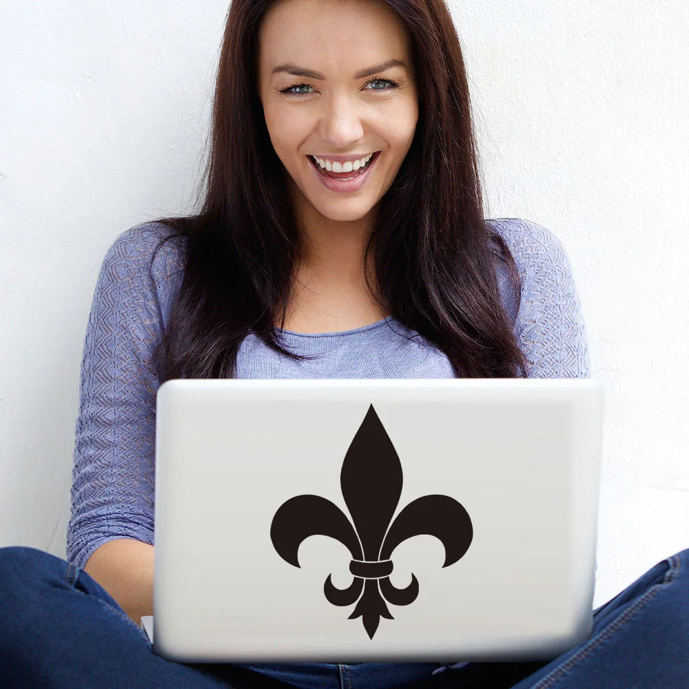

Fleur De Lis Vinyl Computer Decal Home Decor Removabl Adhesive Anchor Art Sticker For Computer Notebook Car Windows