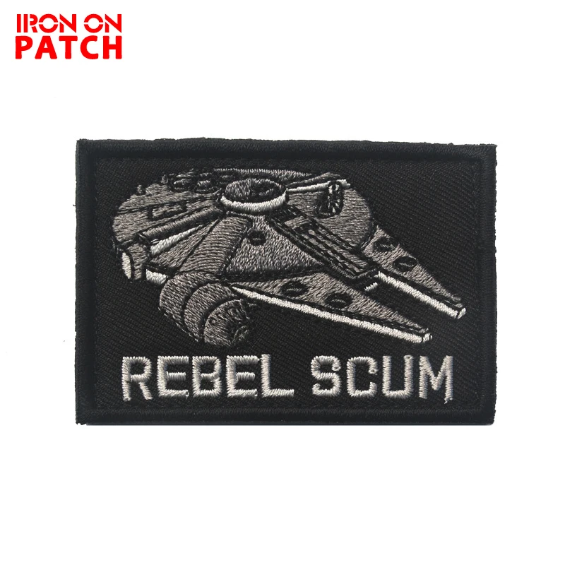 Звездные войны REBEL SCUM Millennium Falcon патчи Тактический Боевой Военный Патч застежка-крючок для рюкзаков куртка Прямая