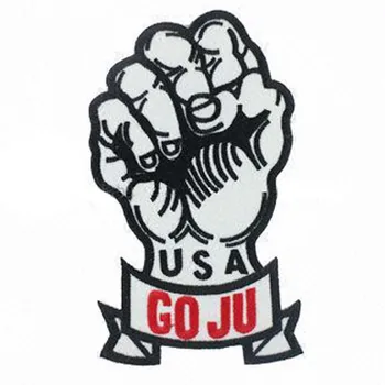 

USA GO JU Patches Made by Twill Heat Cut Broder and Iron On Backing Customized MOQ50pcs free shipping by Post