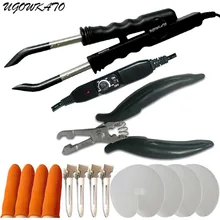 UGOWKATO термоизоляционный термоконнектор, набор для нанесения утюга с регулируемой температурой, термостойкий утюжок для наращивания волос, набор инструментов для наращивания волос