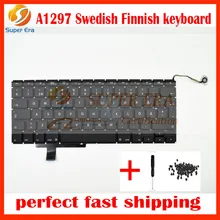 5pcs/lot Sweden / Swedish Keyboards For Macbook Pro a1297 Sweden / Swedish Keyboard Replacement Keyboards 2009-2011year