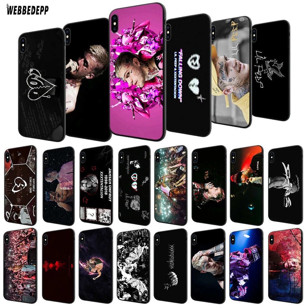 WEBBEDEPP LIL PEEP & XXXTENTACION чехол из ТПУ для Apple iPhone 6 6S 7 8 Plus 5 5S SE X XS MAX XR мягкий