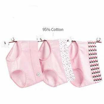 

3 Pieces / Bag Spring And Summer High Waist Ladies Underwear Cotton Briefs Cotton Comfortable Breathable Abdomen Underwear