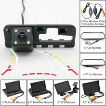 Динамический траектории заднего вида Камера для Honda Civic 2005 2006 2007 2008 2009 2010 2011 парковки 4,3" " монитор Беспроводной