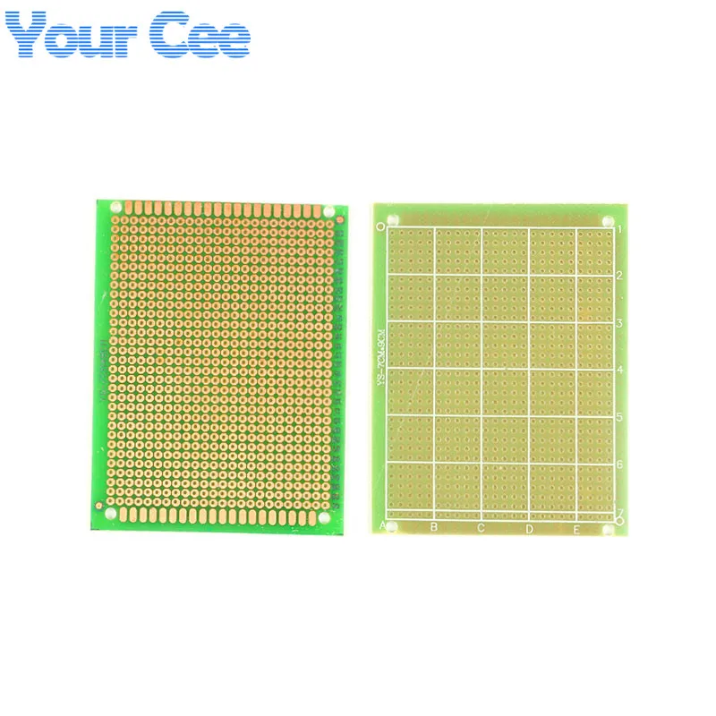 2 шт. 7X9 см FR4 односторонний PCB прототип; Универсальный Эксперимент печатная плата эпоксидная стекловолокно FR-4 зеленый 7*9 см