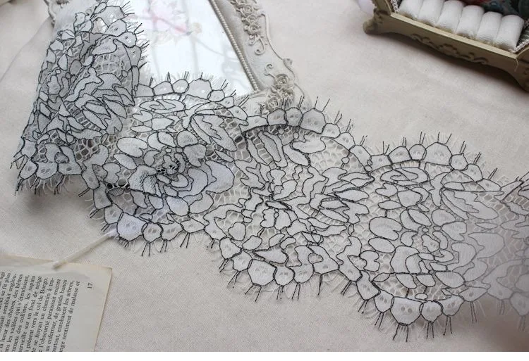 

GLACE 9M/Lot Wide 15CM high quality two color clothing lace dress belt decoration high qualtiy women's accessories TX433