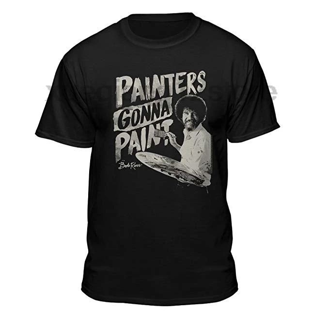 Teelocity Meme Bob Ross-in T-Shirts from Men's Clothing on