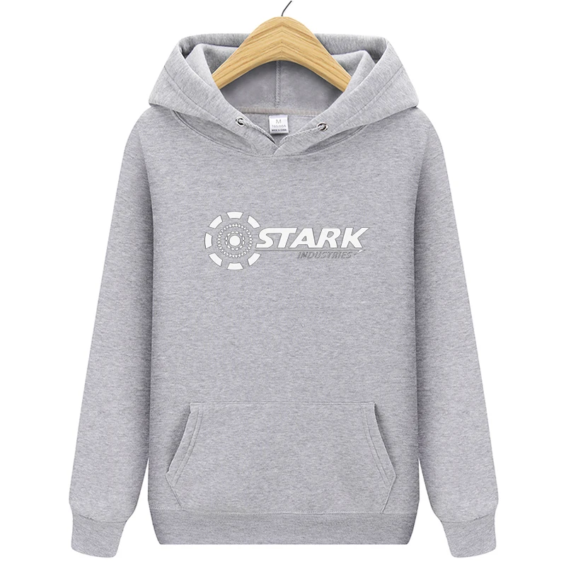 Новые Брендовые мужские толстовки STARK INDUSTRIES, зимние модные толстовки Kpop для мужчин и женщин, повседневные свободные толстовки Harajuku