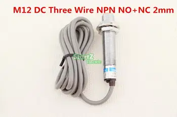 

M12 DC Three Wire NPN NO+NC 2mm distance measuring Inductive proximity switch sensor LJ12A3-2-Z/CX