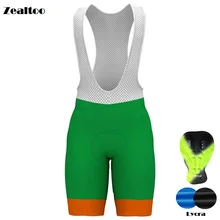 Zealtoo Велоспорт кюлоты Италия Силиконовые Захваты Велоспорт нагрудник шорты Велоспорт гелиевая Подушка колготки Mtb Ropa Ciclismo влаги брюки из влагопоглощающей ткани
