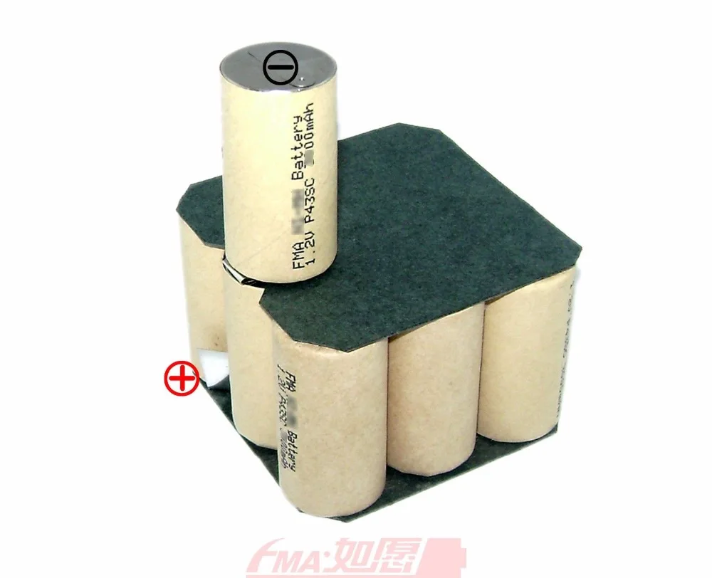 

Ni-Cd Sub C SC 12V 1200 1500 1800 1900mAH Rechargeable Battery for Cordless Powertools 10SN P08