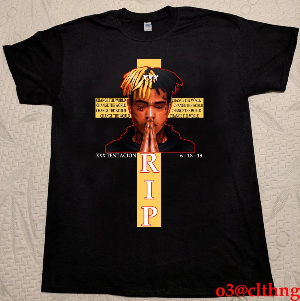 

New Xxx Tentacion R.I.P Hip Hop Memorial 2019 Latest Men T Shirt Fashion Summer The New Fashion Custom Tee