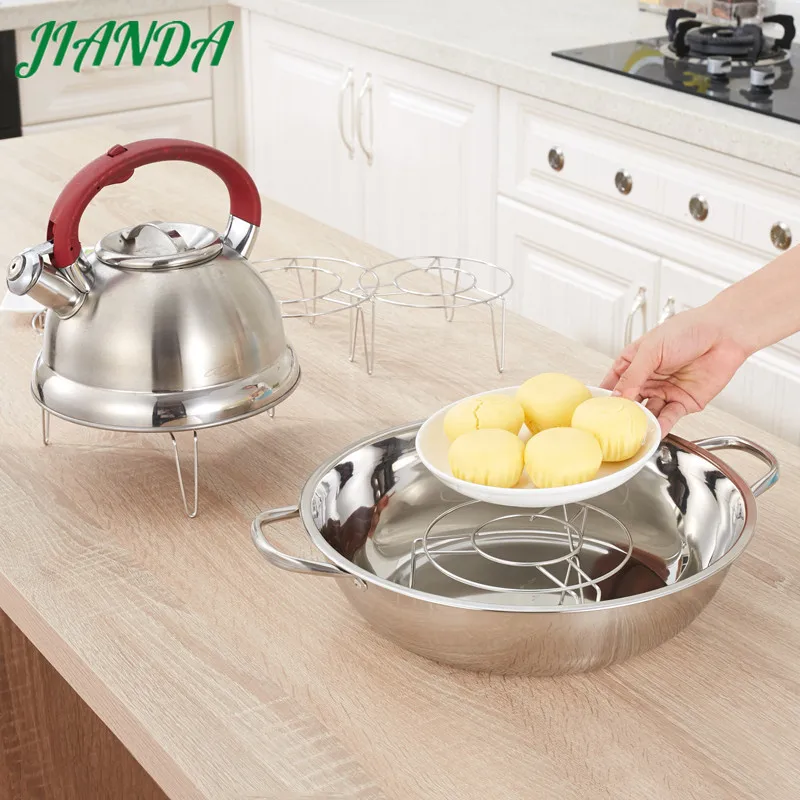 JIANDA High Quality Pot Steamer Cookware Round Stainless Steel Steamer