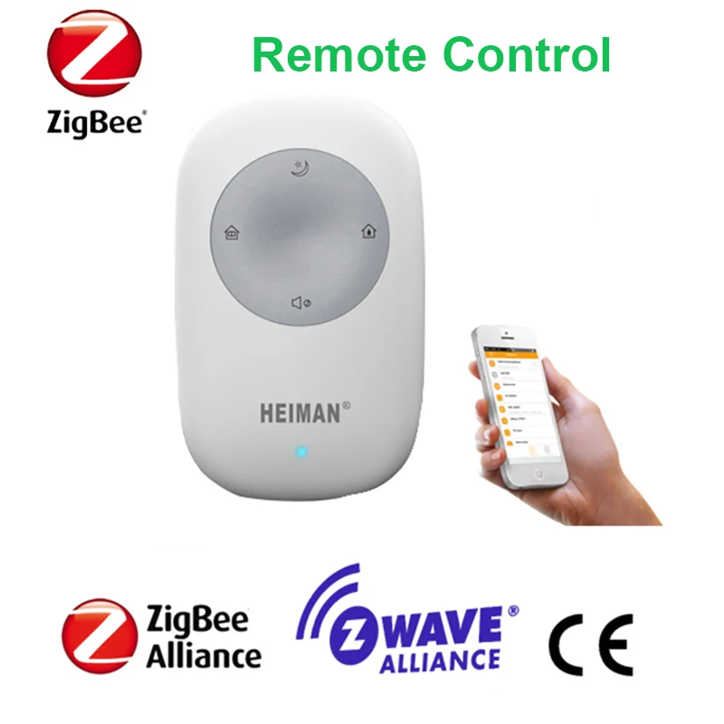 wireless smart remote control HS1RC one key operation zigbee gateway remote controller