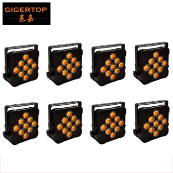 

Freeshipping 8pcs/lot RGBWA American DJ Mega 140W Flat TRI Pak LED Par Light System 15 watt 5 color LED Flat Par Light Up Light