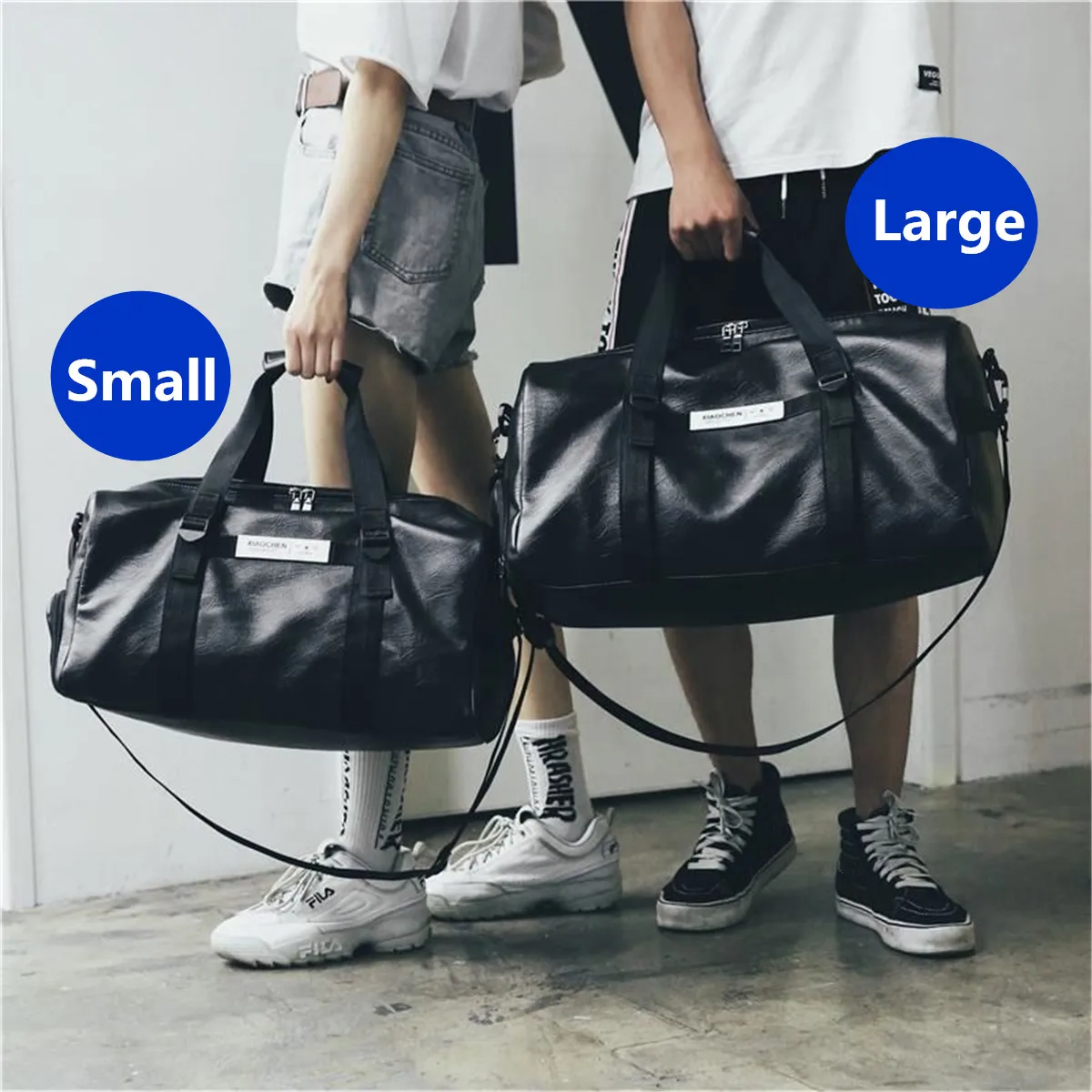 Водонепроницаемые мужские спортивные сумки для спортзала из искусственной кожи для отдыха, йоги, фитнеса, женская сумка для путешествий, тренировочная сумка с обувью, сумка для хранения
