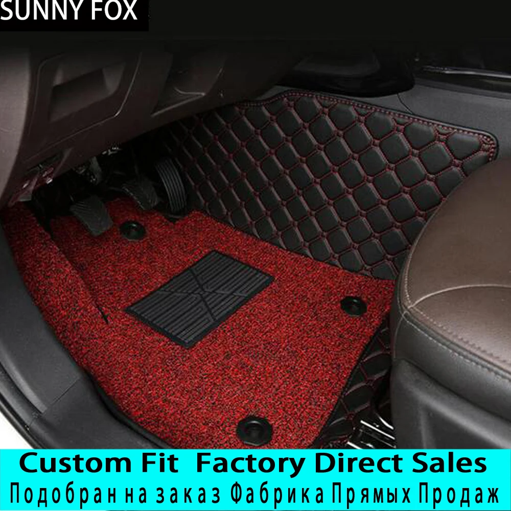 

SUNNYFOX Car floor mats for BMW 3/4/5/6/7 Series M3 X1 X3 X4 X5 X6 Z4 5D car-styling all weather carpet floor liner