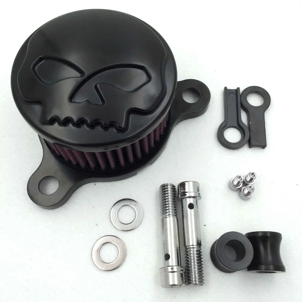 Aftermarket Motorcycle Parts Skull Air Cleaner Intake Filter System Kit