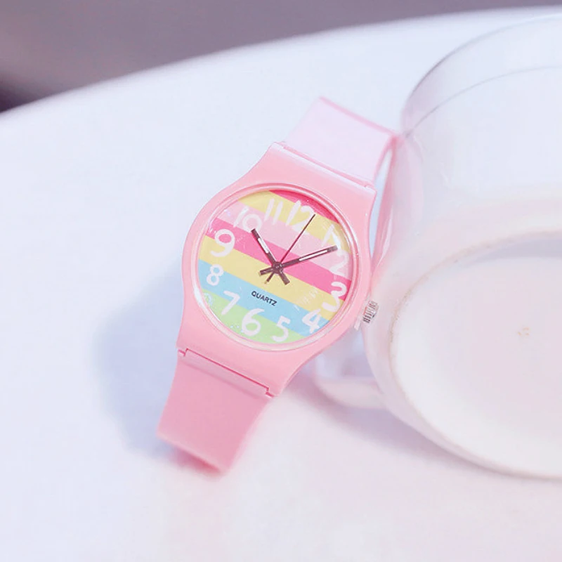 

Simple Children Watches Women Students Waterproof Quartz Small Wrist Watch Cute Multicolor Kids Digital Watch Girls Boy Clock
