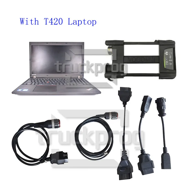 

TruckProg Truck Diagnostic tools with T420 Laptop for VOCOM II Diagnostic Scanner 88894000 Construction vehicle Diagnose