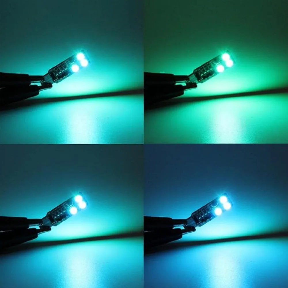 10Sets(20PCS) T10 RGB 5050 194 168 W5W Wedge Bulbs 12 SMD 5050 LED Light 12 LEDs Car Strobe Flash 16 Colors With Remote Controll