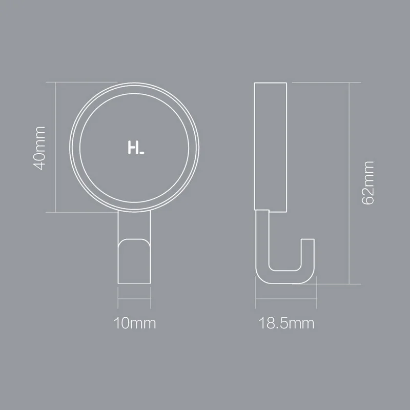 Настенные крючки Xiaomi Mijia HL компактные клейкие 6 шт. макс. нагрузка 3
