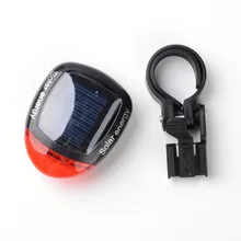 1 Set High Quality Ourdoor LED Light Solar Energy Bicycle Cycling Rear Tail LED Rechargeable Light Waterproof 3 Models