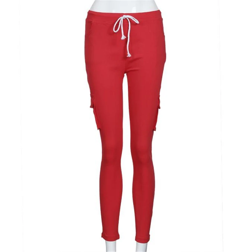 Womens Fashion Sportswear Casual Fashion Sexy Women Pants High Waist Stretch Slim Pencil Trousers Running Pants #4NV29 (1)