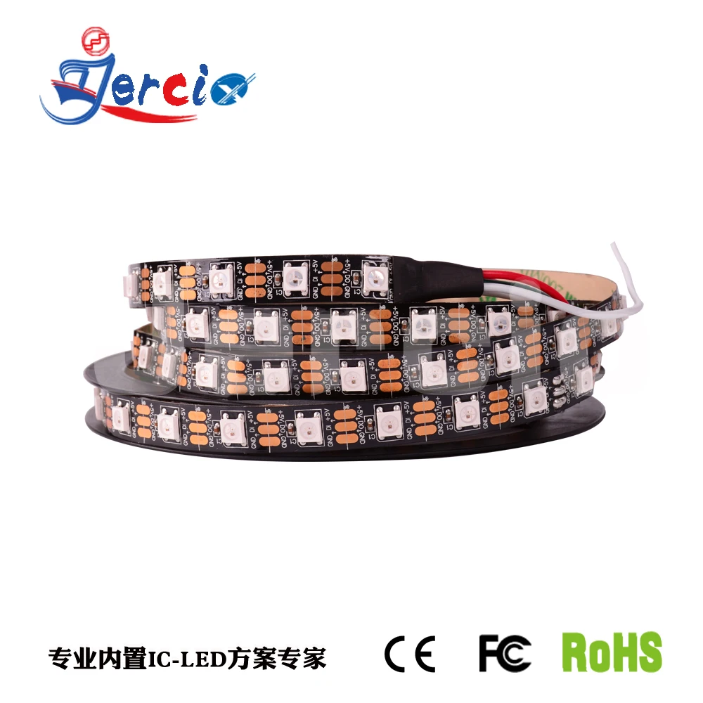JERCIO 1m/4m/5m XT1511-RGB Like ws2812b 30/60/144 pixels/leds/ magic digtial led pixel strip can replace ws2812b IC 