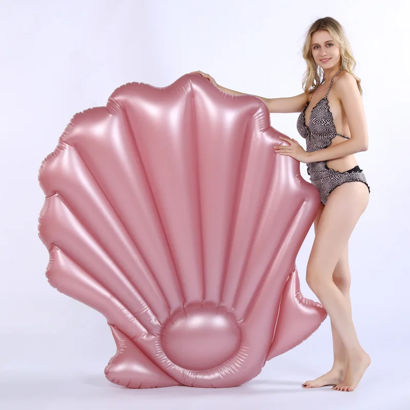 Inflável para Piscina Aquático para Adulto e Criança Boia da Vida Concha Flutuante Brinquedo