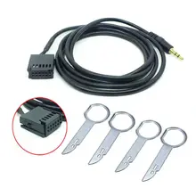 Adaptador de fio automotivo, adaptador estéreo AUX-IN-cd aux cabo para ford fiesta focus 6000 cd dorp, 1 conjunto envio do frete