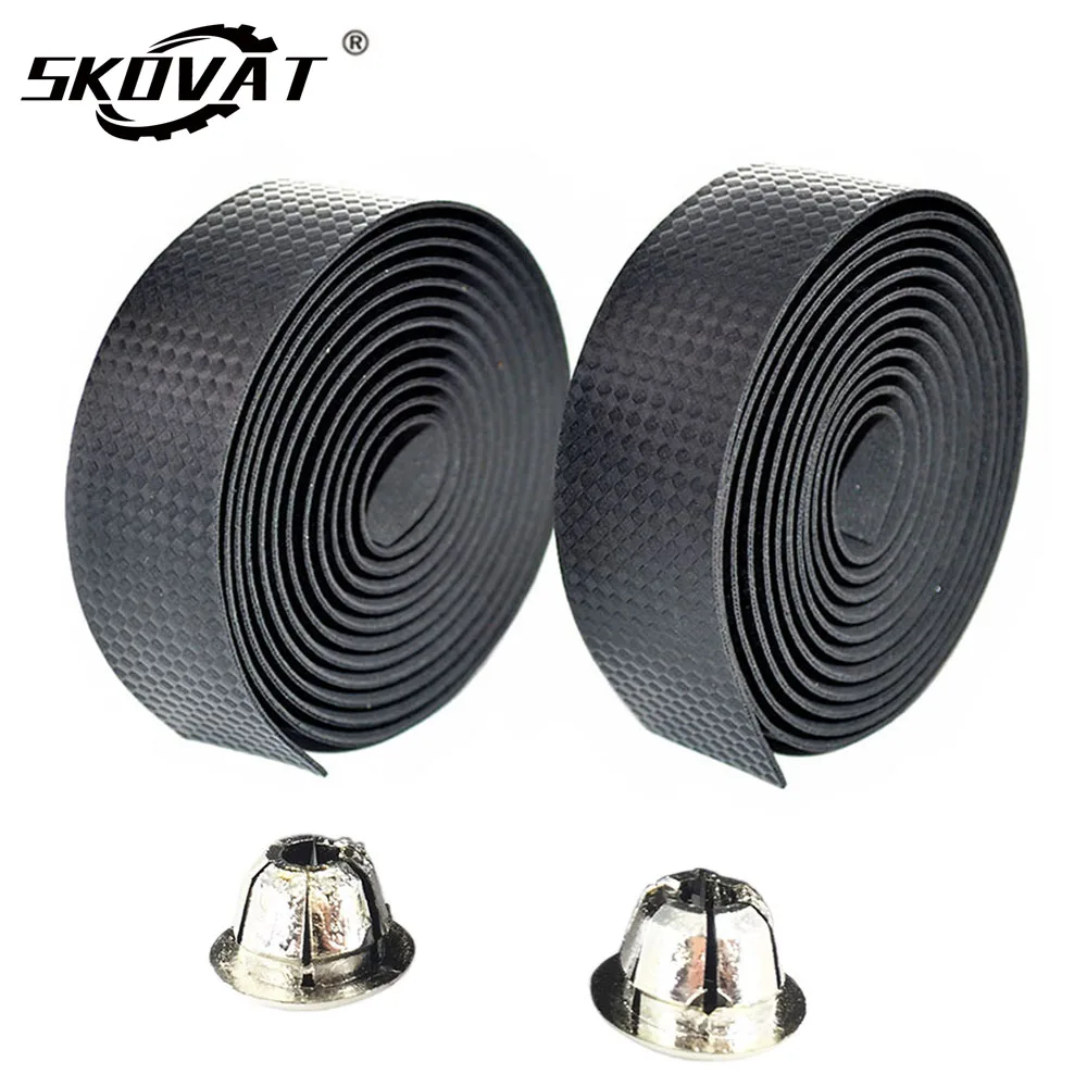 

New Arrival 1 Pair Road Bike Handlebar Tape Carbon Fiber Textures Bicycle Antiskid Tapes Cycling Accessories