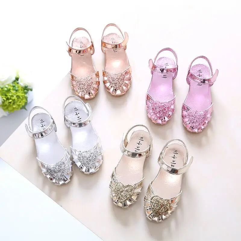 

new summer girl's shoes baby girl's sandals anti-skid children summer shoes 3-18 years old EVA outsole princess sandals