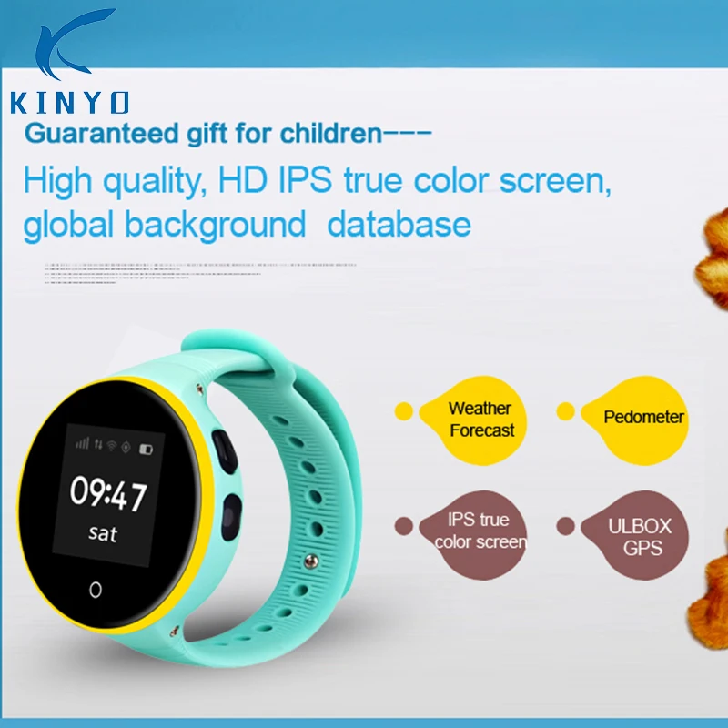 

2018 Newest Waterproof Kid Smart Watch Wristwatch GPS LBS SOS Monitoring child gps smartwatch for iOS Android smart Phones