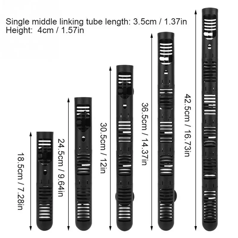 Аквариум Анти-взрыв нагревательный стержень щит обогреватель для аквариума защитный чехол обогреватель протектор Регулируемая длина секций