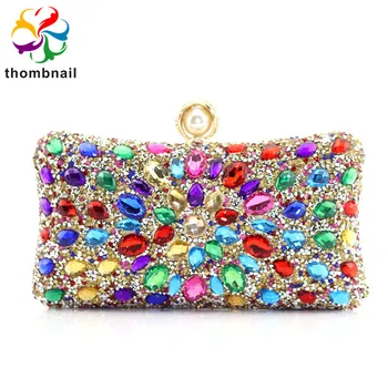 

Gold Aluminum Women Small Envelope Clutch Chain Shoulder Bags Ladies Fashion Evening Crossbody Handbag and Purse