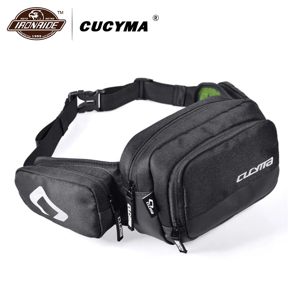 

CUCYMA Motorcycle Bag Moto Waist Bag Motorcycles Bicycle Sport Travel Pack Motorbike Saddle Bag Single Shoulder Baggage