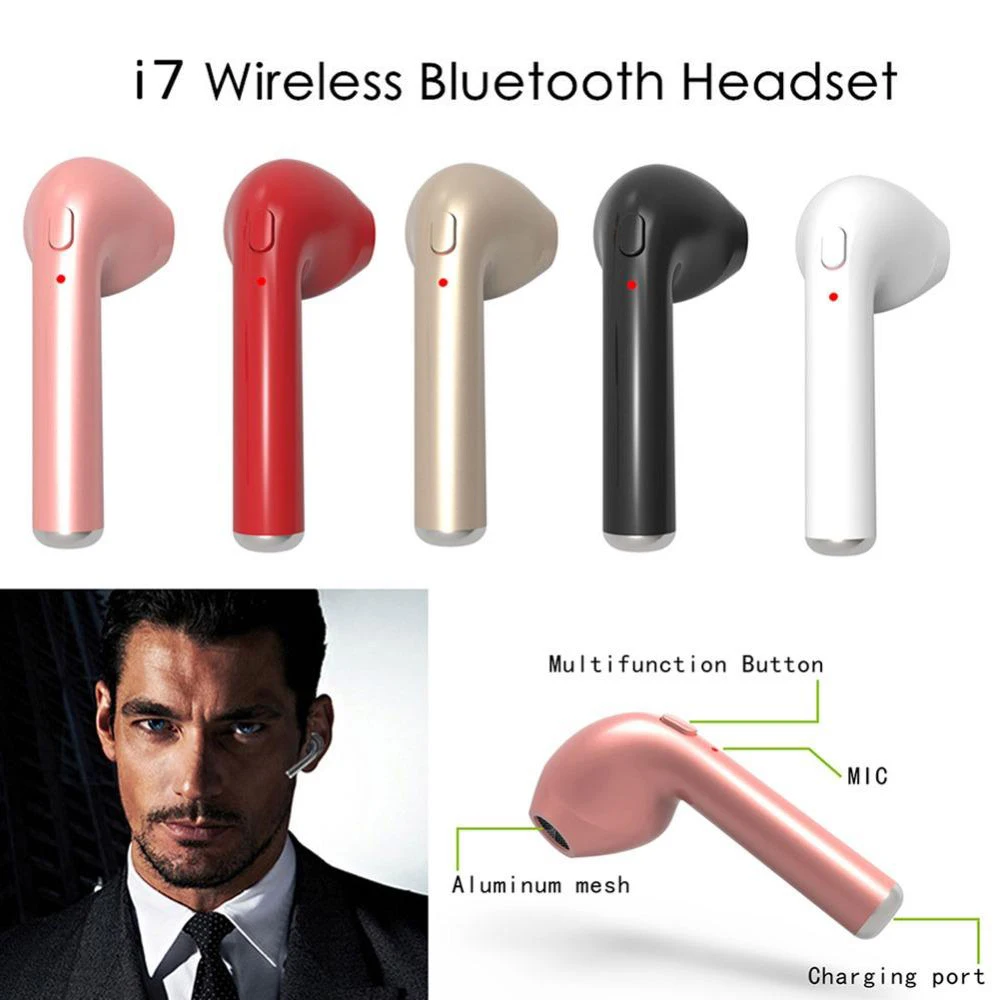 Новинка 2019 i7s TWS мини наушники беспроводные Bluetooth Спортивная гарнитура стерео