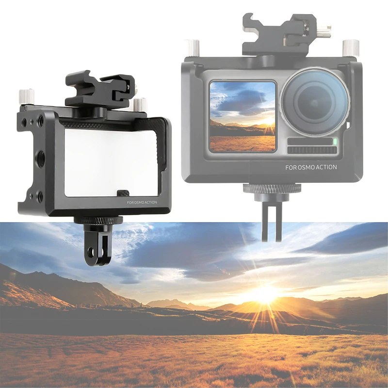 Прочный защитный корпус рамка расширительный чехол для DJI OSMO Action camera 1/4 интерфейс
