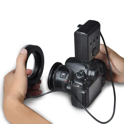 

Aputure Amaran Halo AHL-H100 CRI 95+ LED Macro Ring Flash Light AF-Assist 49-77mm Lens Adapter Ring for Nikon SLR Camera